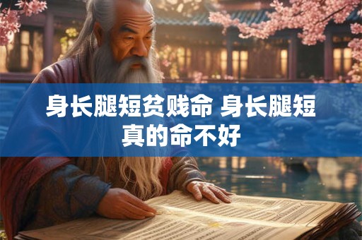 身长腿短贫贱命 身长腿短真的命不好