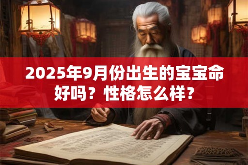 2025年9月份出生的宝宝命好吗?性格怎么样? 2025年9月份出生的宝宝命好吗?性格怎么样?