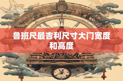 鲁班尺最吉利尺寸大门宽度和高度