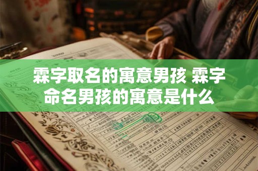 霖字取名的寓意男孩 霖字命名男孩的寓意是什么