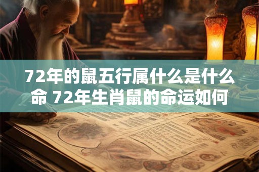 72年的鼠五行属什么是什么命 72年生肖鼠的命运如何