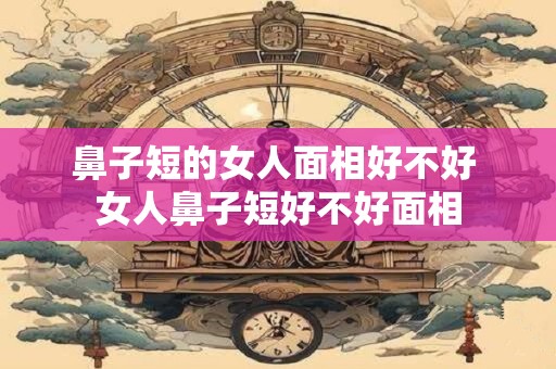 鼻子短的女人面相好不好 女人鼻子短好不好面相
