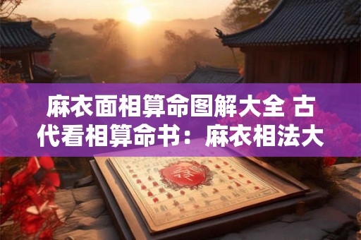麻衣面相算命图解大全 古代看相算命书：麻衣相法大全图解