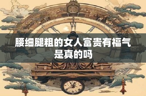 腰细腿粗的女人富贵有福气是真的吗