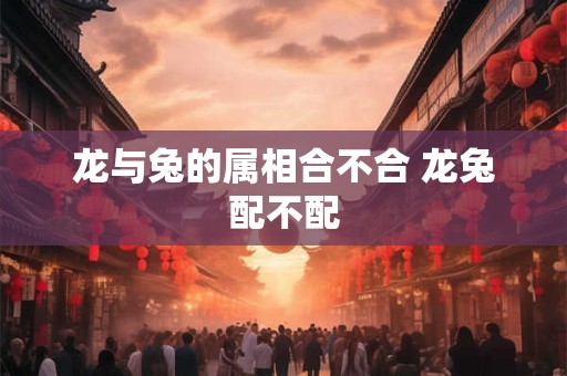 龙与兔的属相合不合 龙兔配不配