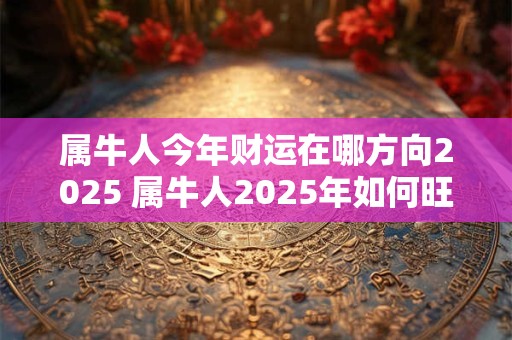 属牛人今年财运在哪方向2025 属牛人2025年如何旺财运 属牛人今年财运在哪方向2025 属牛人2025年如何旺财运