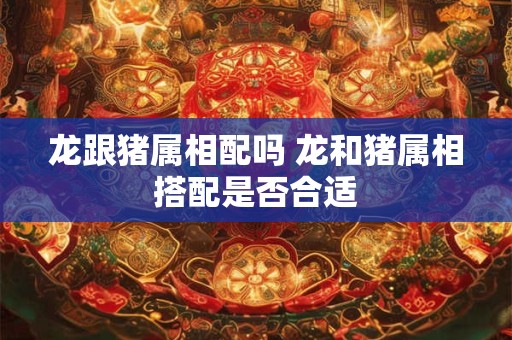 龙跟猪属相配吗 龙和猪属相搭配是否合适