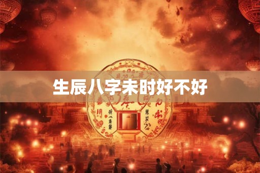 生辰八字未时好不好