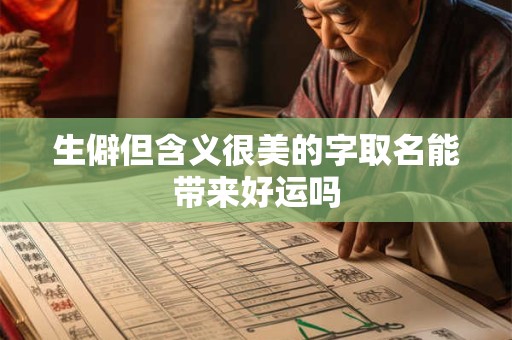 生僻但含义很美的字取名能带来好运吗