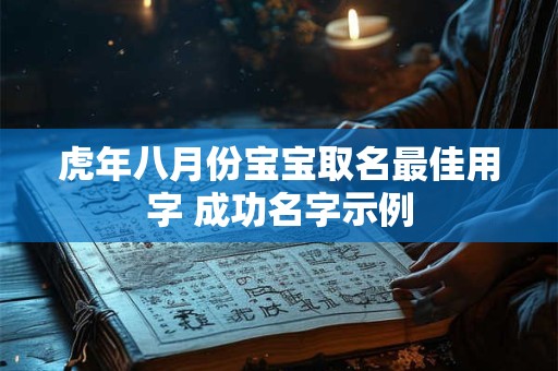 虎年八月份宝宝取名最佳用字 成功名字示例