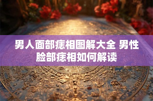 男人面部痣相图解大全 男性脸部痣相如何解读