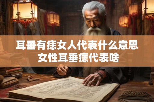 耳垂有痣女人代表什么意思 女性耳垂痣代表啥