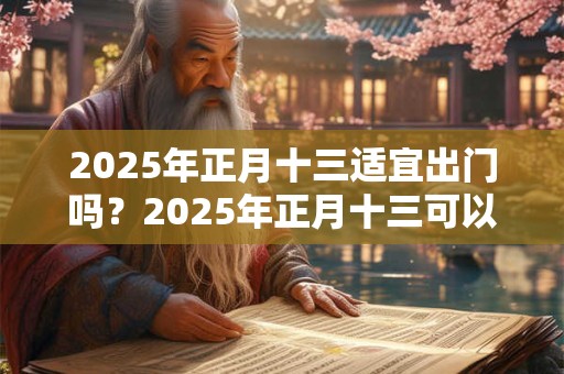 2025年正月十三适宜出门吗?2025年正月十三可以去走亲戚吗? 2025年正月十三适宜出门吗?2025年正月十三可以去走亲戚吗?