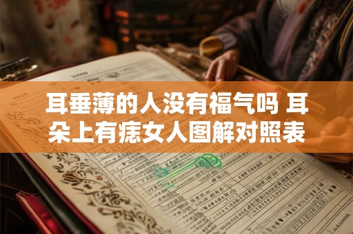 耳垂薄的人没有福气吗 耳朵上有痣女人图解对照表