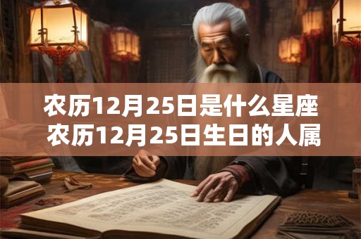 农历12月25日是什么星座 农历12月25日生日的人属于哪个星座
