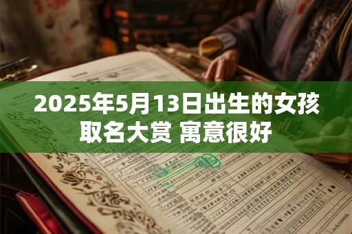 2025年5月13日出生的女孩取名大赏 寓意很好