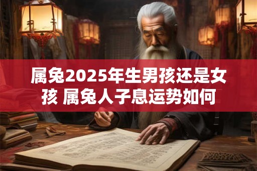 属兔2025年生男孩还是女孩 属兔人子息运势如何