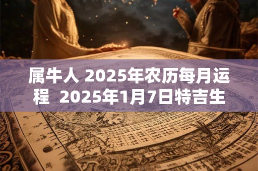 属牛人 2025年农历每月运程  2025年1月7日特吉生肖运势查询