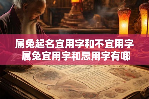 属兔起名宜用字和不宜用字 属兔宜用字和忌用字有哪些