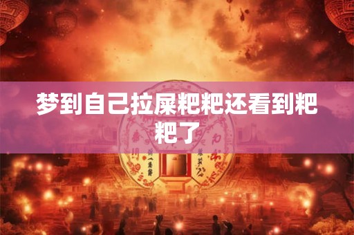 梦到自己拉屎粑粑还看到粑粑了