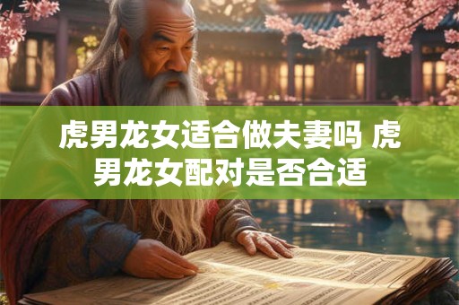 虎男龙女适合做夫妻吗 虎男龙女配对是否合适