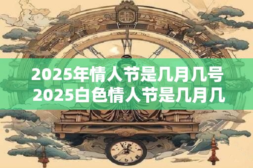 2025年情人节是几月几号 2025白色情人节是几月几号