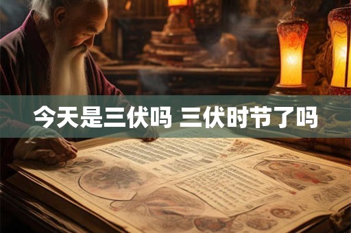 今天是三伏吗 三伏时节了吗