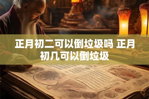 正月初二可以倒垃圾吗 正月初几可以倒垃圾