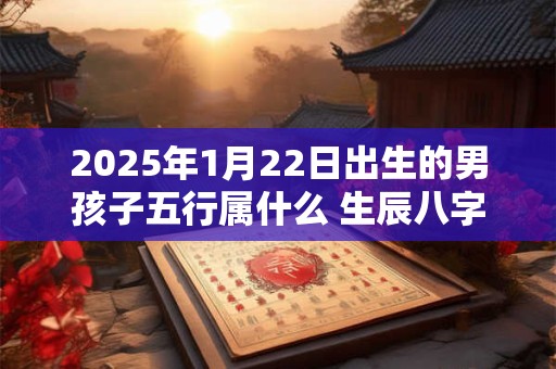 2025年1月22日出生的男孩子五行属什么 生辰八字取名