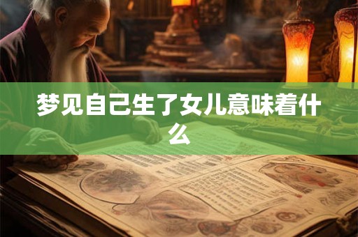梦见自己生了女儿意味着什么