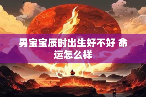 男宝宝辰时出生好不好 命运怎么样
