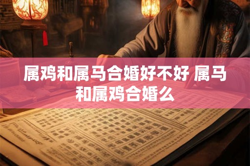 属鸡和属马合婚好不好 属马和属鸡合婚么