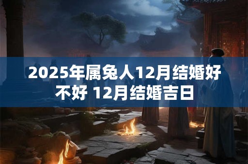 2025年属兔人12月结婚好不好 12月结婚吉日