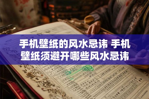 手机壁纸的风水忌讳 手机壁纸须避开哪些风水忌讳