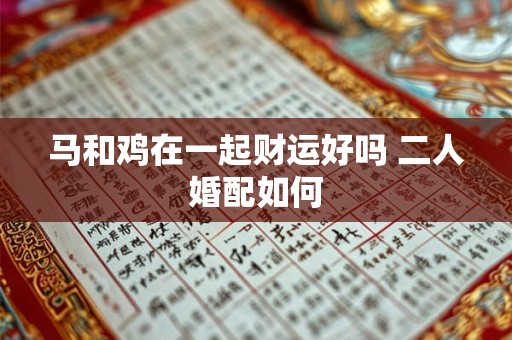 马和鸡在一起财运好吗 二人婚配如何