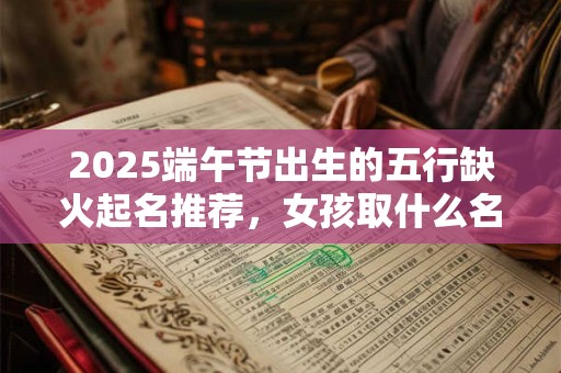2025端午节出生的五行缺火起名推荐，女孩取什么名字好