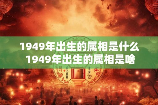 1949年出生的属相是什么 1949年出生的属相是啥