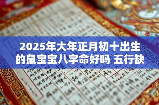 2025年大年正月初十出生的鼠宝宝八字命好吗 五行缺什么