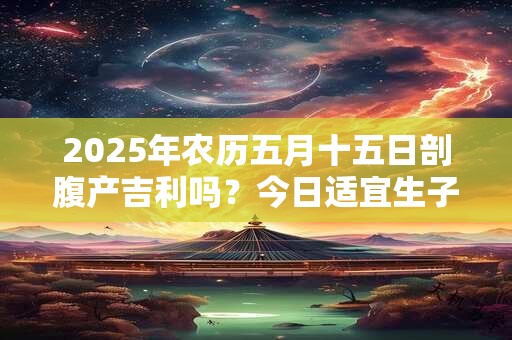 2025年农历五月十五日剖腹产吉利吗？今日适宜生子吗