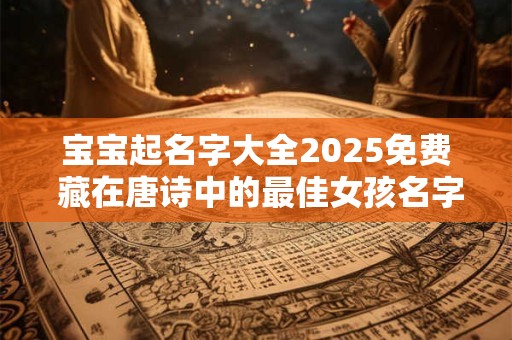 宝宝起名字大全2025免费 藏在唐诗中的最佳女孩名字