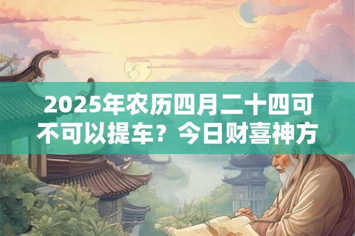 2025年农历四月二十四可不可以提车？今日财喜神方位？