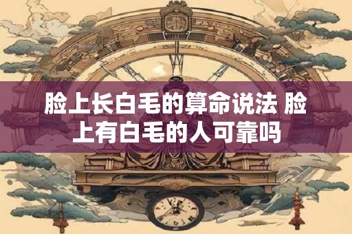 脸上长白毛的算命说法 脸上有白毛的人可靠吗