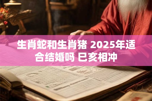 生肖蛇和生肖猪 2025年适合结婚吗 巳亥相冲