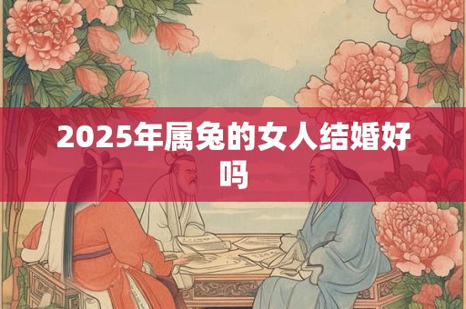 2025年属兔的女人结婚好吗