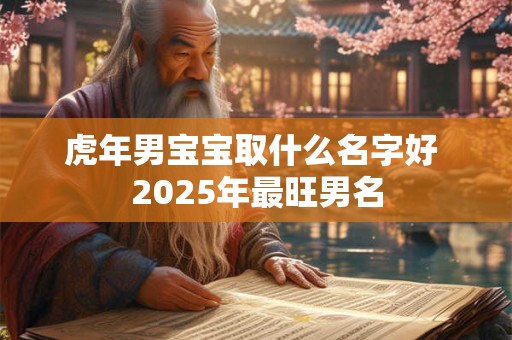 虎年男宝宝取什么名字好 2025年最旺男名