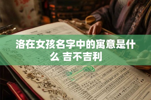洛在女孩名字中的寓意是什么 吉不吉利