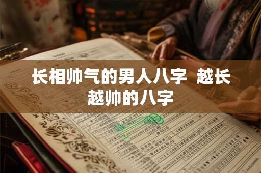 长相帅气的男人八字  越长越帅的八字