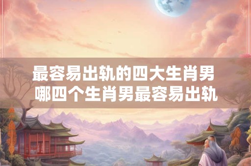 最容易出轨的四大生肖男 哪四个生肖男最容易出轨 最容易出轨的四大生肖男 哪四个生肖男最容易出轨