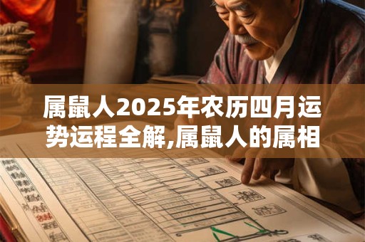 属鼠人2025年农历四月运势运程全解,属鼠人的属相婚配表