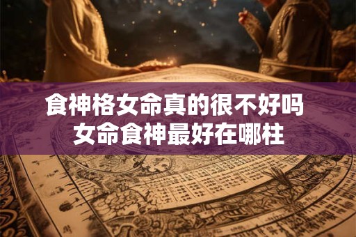 食神格女命真的很不好吗 女命食神最好在哪柱